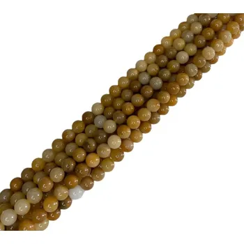 Korálek Achát sv.hnědý 10mm šňůra