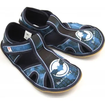 Dívčí obuv Ef Barefoot papuče 386 Black Bat EUR 35