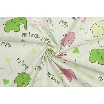 Bavlněné plátno - Dětský vzor sloni