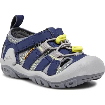 Chlapecké sandály KEEN Keen KNOTCH CREEK STEEL GREY/BLUE KNOTCH CREEK 1026166 Velikost 30