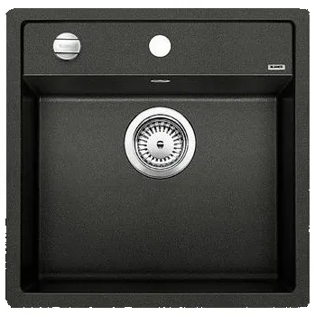 Granitový dřez Blanco Dalago 5 F Granitový dřez bez odkap s excentrickým ovládáním 50,5x50cm, antracit, 518530