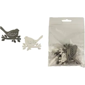 Velikonoční dekorace Dekorační ptáček, 6 ks D3711