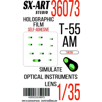 Plastikový model 1/35 Holographic film T-55AM (TAKOM)