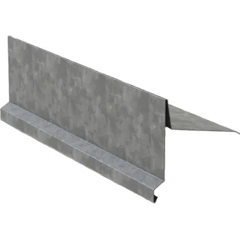 Plech Závětrná lišta na pultovou střechu RŠ 333, 3 bm, Přírodní pozink