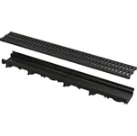 Venkovní žlab 60 mm s plastovým rám Alcadrain (Alcaplast) em a plastovým roštem A15 AVZ112-R501