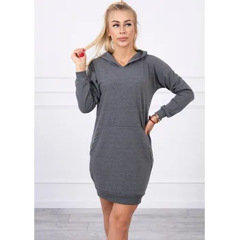 Dámské šaty Kesi Dámské mikinové šaty Iseurad grafitová Univerzální