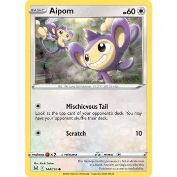 Sběratelská karetní hra Pokémon karta Aipom 144/196 - Lost Origin