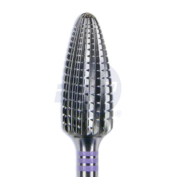 Příslušenství k frézce extra jemná tvrdokovová fréza spirálový břit, plamen, špičatý | do násadce | 500 104 274 134QS 060