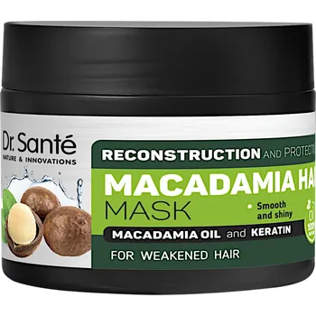 Vlasová regenerace Maska pro rekonstrukci poškozených vlasů Dr. Santé Macadamia - 300 ml