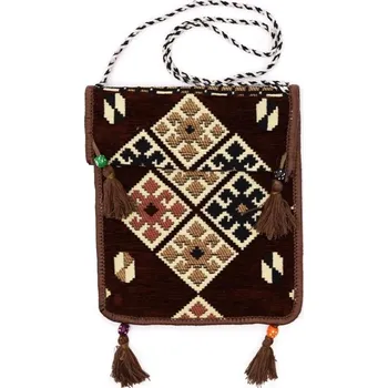 turistický batoh AWM, Ltd, S3 8AL Kilim Taška s Ornamenty - čokoládová