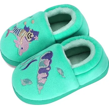 Dívčí pantofle Dětské plyšové zateplené pantofle vel. 29/30