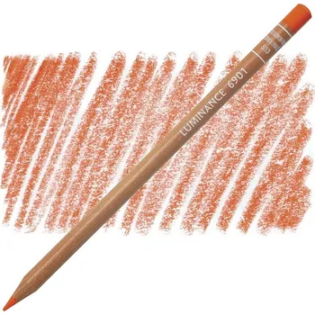 Kresba CARAN D'ACHE Pigmentová pastelka Luminance CARAN D'ACHE, 533 dark cadmium orange