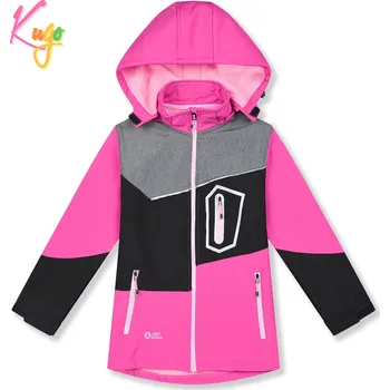 Dívčí bunda Dívčí softshellová bunda, zateplená - KUGO HK5605, růžová Barva: Růžová, Velikost: 164