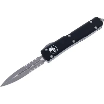 Pracovní nůž Microtech Ultratech Apokaliptic D/E, vystřelovací nůž s klipem, částečně zoubkovaný 122-11AP