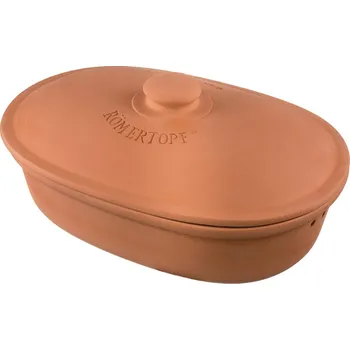 chlebník Nádoba na uchovávání pečiva oválná terakotová - RÖMERTOPF (Chlebník oválný terakotový - RÖMERTOPF)