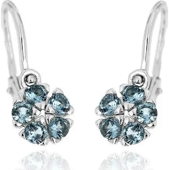 Náušnice Zlatnictví U Kostela Dětské náušnice modré kytičky 440MB 740264173