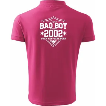 Pánská košile Bad boy since 2002 - Polokošile pánská Pique Polo 203 - 5XL ( Purpurová )