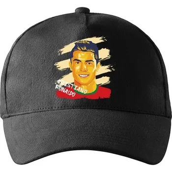 Kšiltovka Dětská kšiltovka Cristiano Ronaldo, Barva Černá, Velikost 17×10 cm , Canvas Unisex kšiltovka Bezvatriko.cz 1914 - 6xb/3xc