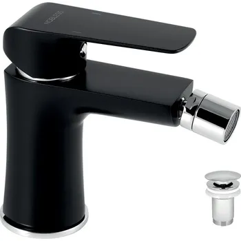 Vodovodní baterie Bidetová baterie s výpustí Nobless Tina černá matná