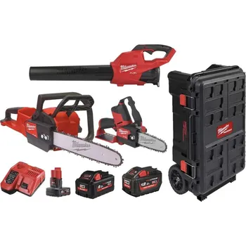 MILWAUKEE M18 FPP3OPL5-823P Sada aku zahradního nářadí 18V/12V + 1x 12,0Ah, 1x 8,0Ah, 1x 6,0Ah - 4933492814