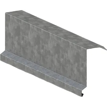 Plech Závětrná lišta horní RŠ 333, 1 bm, Přírodní pozink