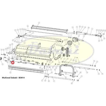 Mulčovač 41 - kulatina předních plechů mulčovače BEMH 180