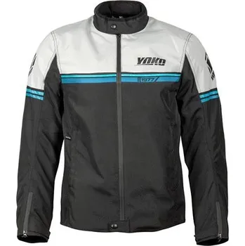 Moto bunda Yoko Gartsa černá / šedá XL