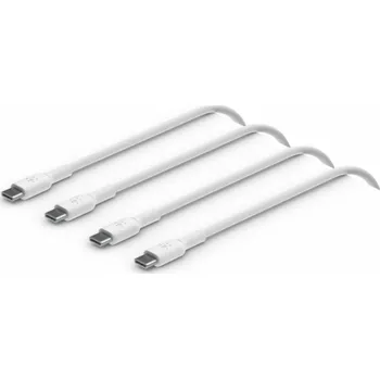 Datový kabel 1x2 Belkin USB-C/USB-C 2.0 PVC 1m, Doppelp.weiß CAB003bt1MWH2PK