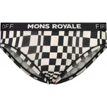 merino kalhotky MONS ROYALE FOLO BRIEF WMNS checkers Velikost: S