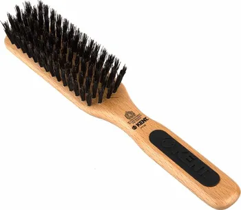 kartáč na vlasy Kent Handmade Satinwood Hairbrush Pure Black Bristle
