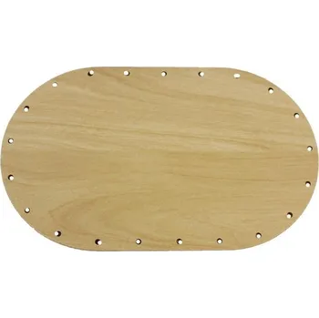 Překližka Sololak javor ovál 18x11cm s otvory 22J1811V