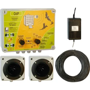 Odpuzovač zvířat Format 1 OdP-2 Plašič a odháněč ptáků se 2 reproduktory Přímo od výrobce, ultrazvukový plašič ptáků se 2 reproduktory