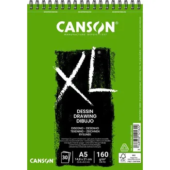 Skicák Canson XL Dessin A5, 160g, 30 listů, kroužek