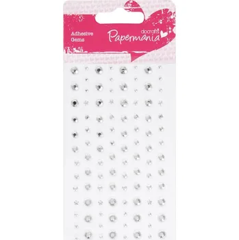 Samolepící dekorace WEST DESIGN Samolepicí kamínky stříbrné 104ks