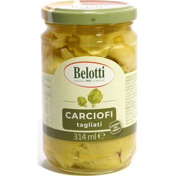 Zelenina Belotti nakrájené artyčoky ve slunečnicovém oleji (carciofi tagliati) 314ml
