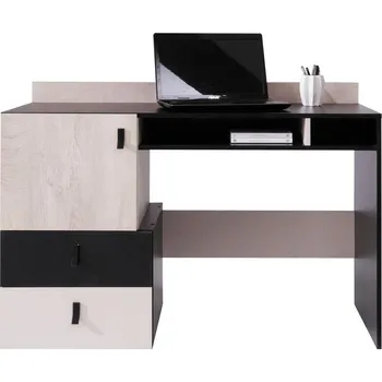 Psací stůl PLANET č | psací stůl PL9 | 125 cm | černá/dub/béžová