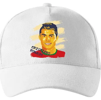 Kšiltovka Dětská kšiltovka Cristiano Ronaldo, Barva Bílá, Velikost 17×10 cm , Canvas Unisex kšiltovka Bezvatriko.cz 1914 - 6xb/3xc