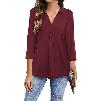 Dámská halenka Newchoice Dámská halenka Vínově červená M