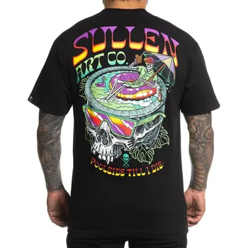 Pánské tričko tričko hardcore pánské - POOLSIDE - SULLEN - SCM5633_BK - S