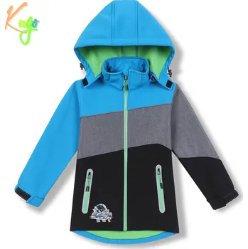 Chlapecká bunda Chlapecká softshellová bunda, zateplená - KUGO HK5602, tyrkysová / šedá / černá Barva: Tyrkysová, Velikost: 110