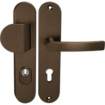Dveřní kování MP KOVÁNÍ AXA - BETA2 PLUS Provedení: klika - klika, Povrch: F4 - bronzový elox, Rozteč: 72 mm