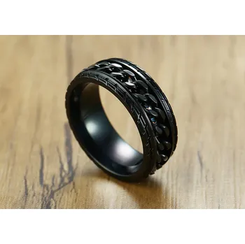 Prsten B-TOP Prsten z nerezové oceli ŘETĚZ Velikost prstenu: 67,2mm