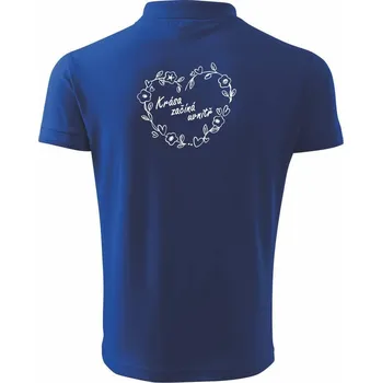 Pánská košile Krása začíná uvnitř - Polokošile pánská Pique Polo 203 - 5XL ( Královská modrá )