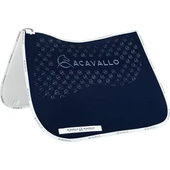 Jezdectví ACAVALLO Dečka podsedlová Gel Grip & Bamboo Fiber Acavallo, drezurní, deep blue/white COB/FULL