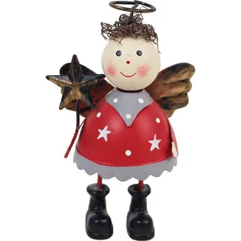 Vánoční dekorace Kovový andílek K1671-08