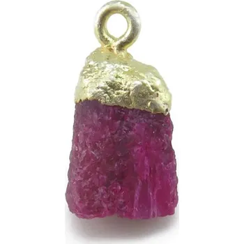 Přívěsek Pozlacený přívěsek se surovým Rubínem