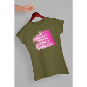 Dámské tričko Dámské tričko Naděžda Barva: Khaki, Velikost: XL