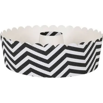 Papírová forma na pečení Quttin Jednorázová Černá (18 x 6 cm) (4 ks)