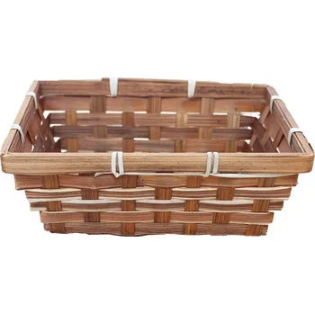 Dárkový potravinový koš Miska bambusová dekorační P0518