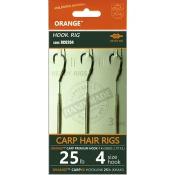 Life Orange Návazce Carp Hair Rigs S2 20 cm 3 ks - 6 20 lb